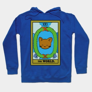 TAROT CARDS | THE WORLD. | CAT Hoodie